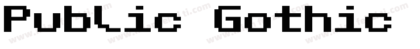Public Gothic Circula字体转换